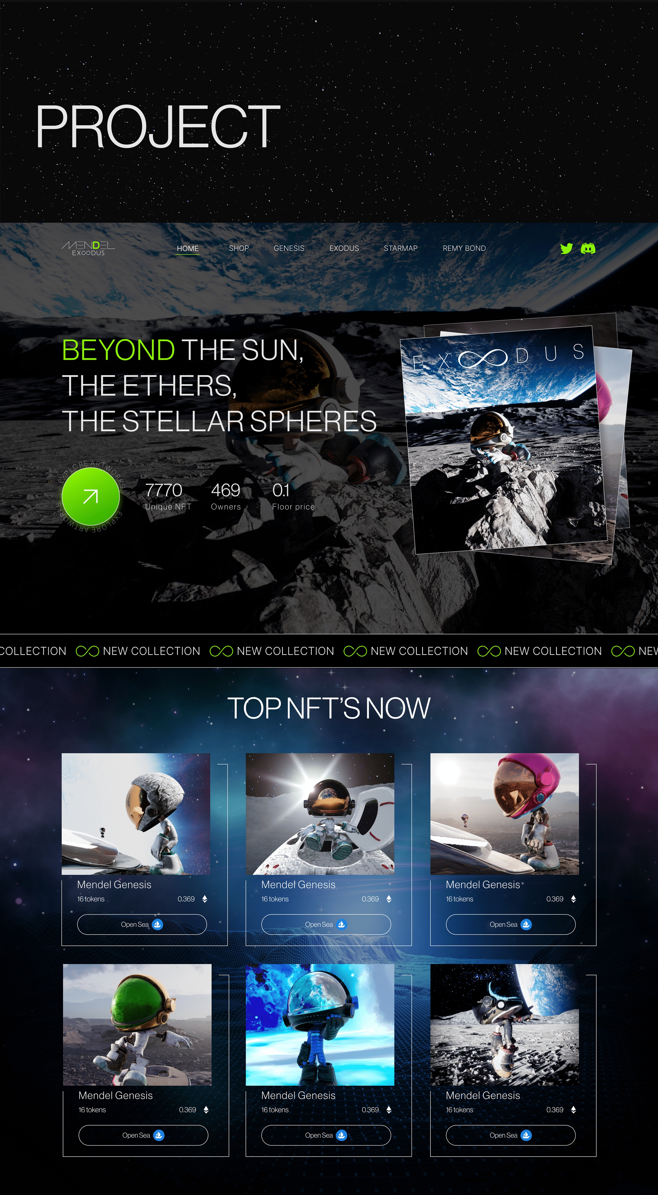 NFT Project for Remi Bond - Mendel Exodus — Изображение №4 — Иллюстрация, 3D на Dprofile