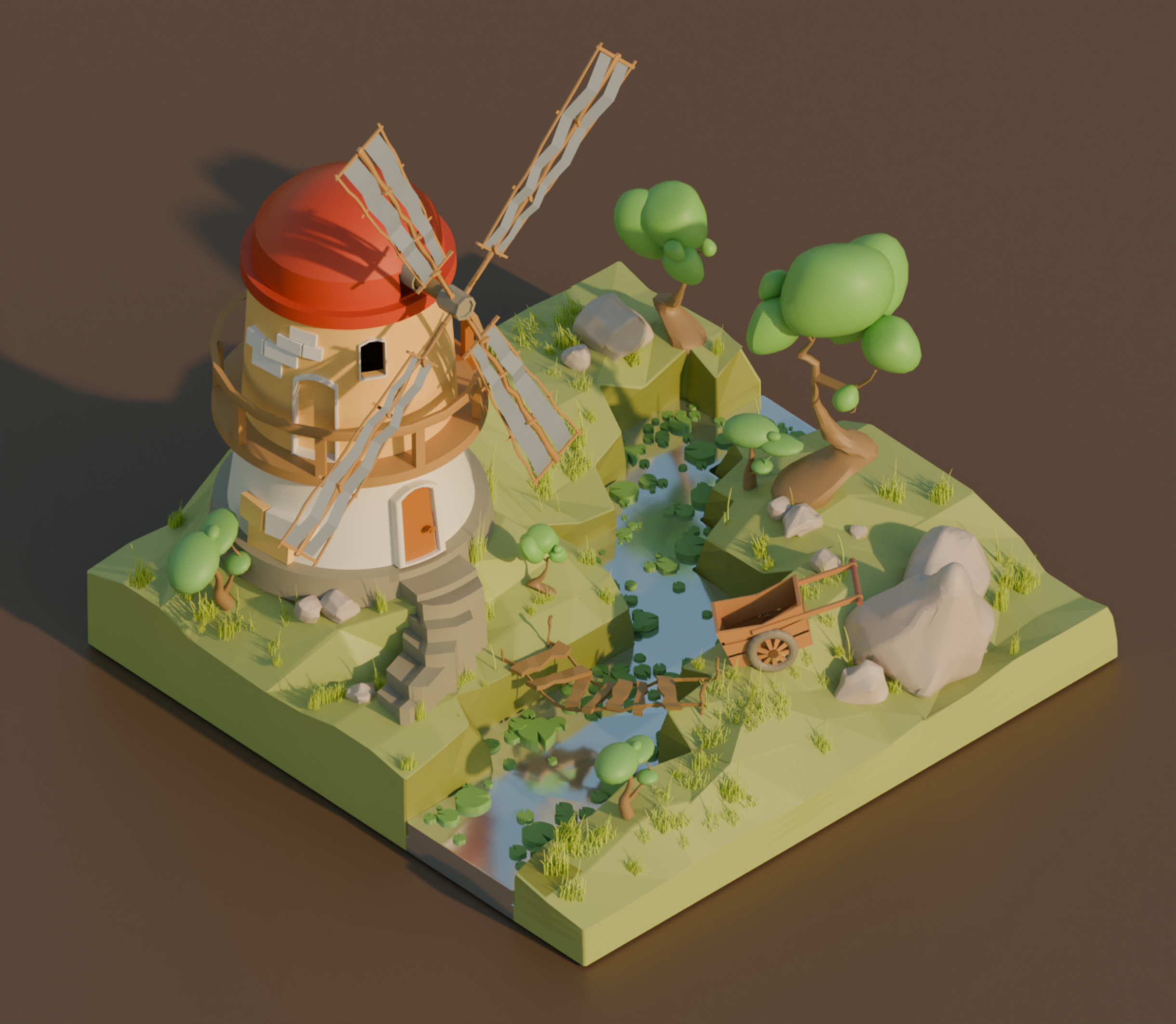 Деревенские пейзажи — Изображение №3 — Иллюстрация, 3D на Dprofile