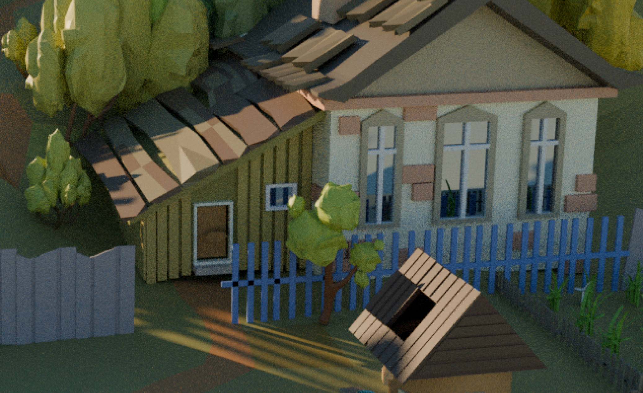 Деревенские пейзажи — Изображение №12 — Иллюстрация, 3D на Dprofile