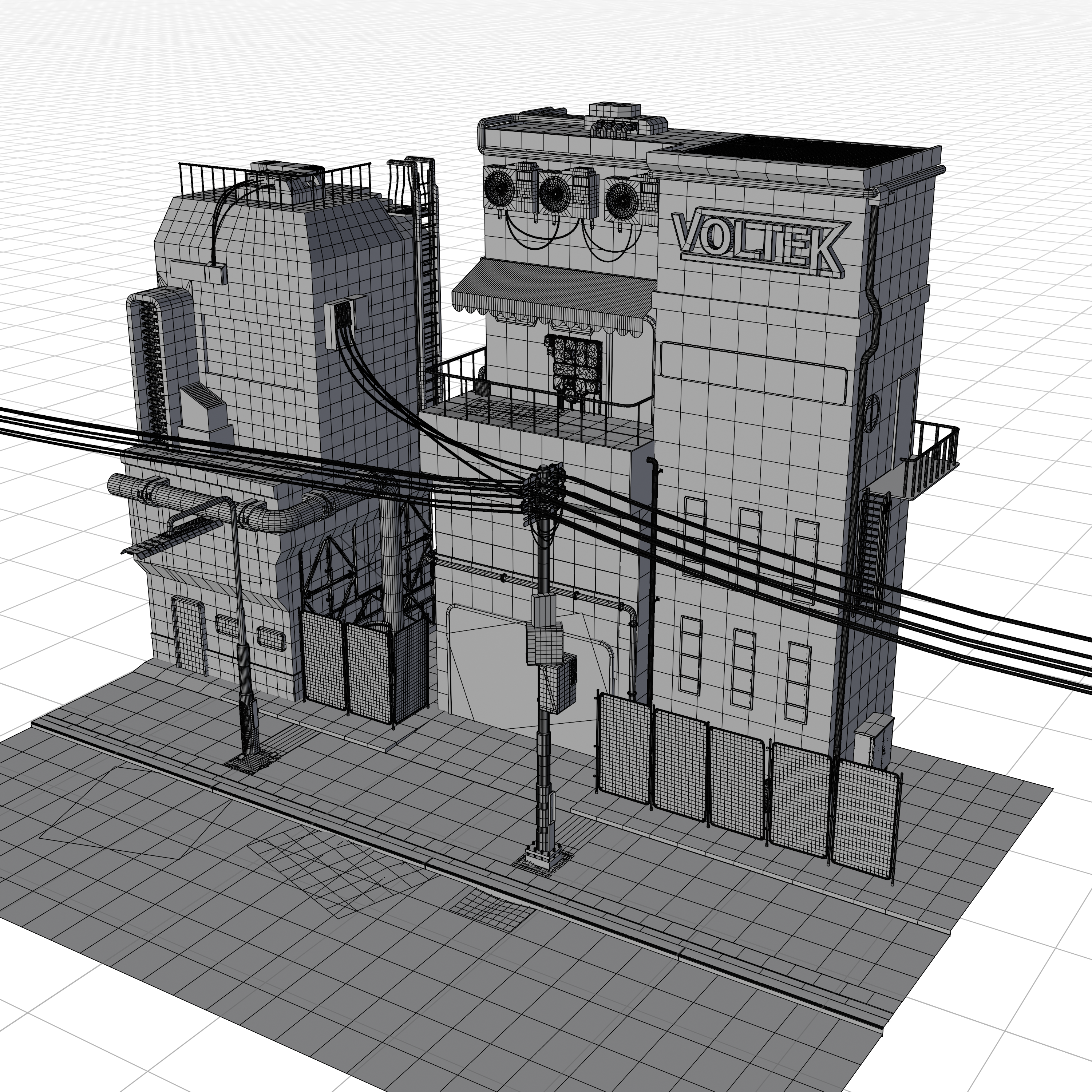 isometric Cyberpunk scenery — Изображение №2 — Иллюстрация, 3D на Dprofile