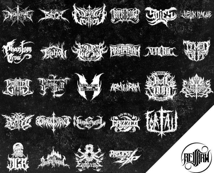 Логотипы в стиле Death Metal — Брендинг, Иллюстрация на Dprofile