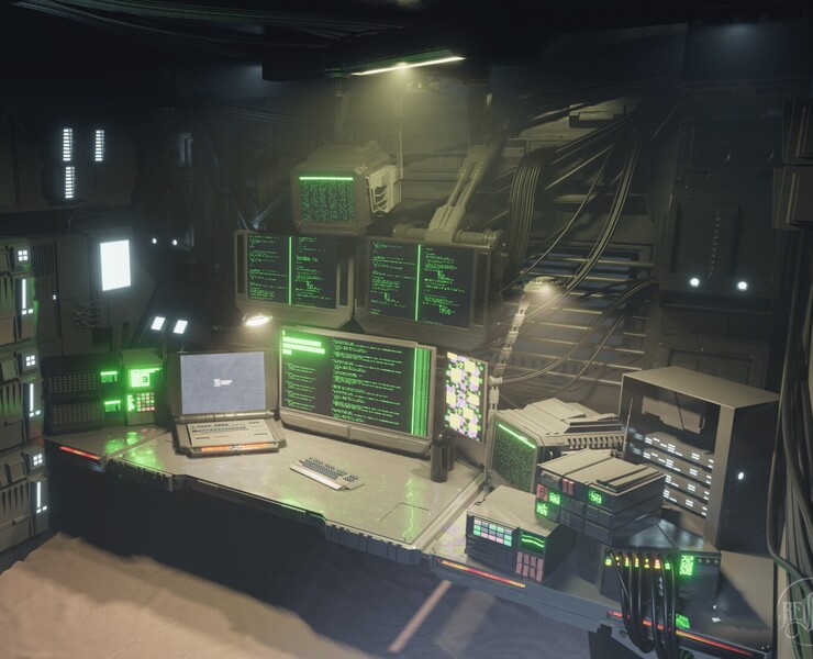 Hacker Room — 3D, Анимация на Dprofile