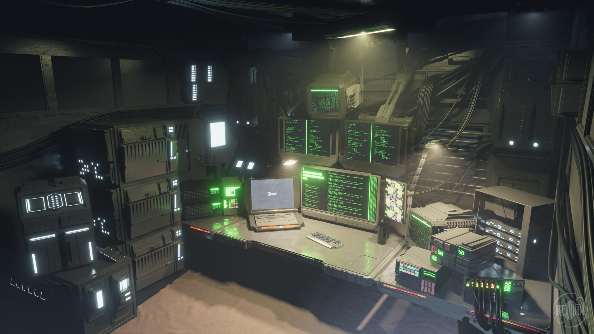 Hacker Room — Изображение №1 — 3D, Анимация на Dprofile