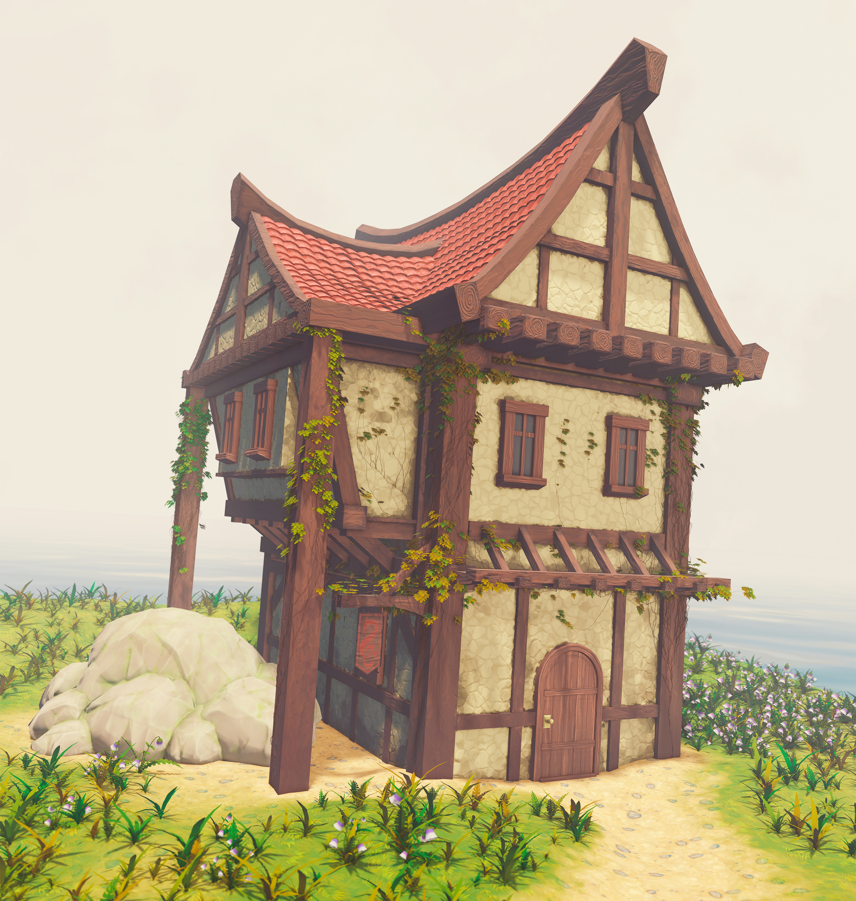 Домик в казуальном стиле — Изображение №1 — 3D на Dprofile