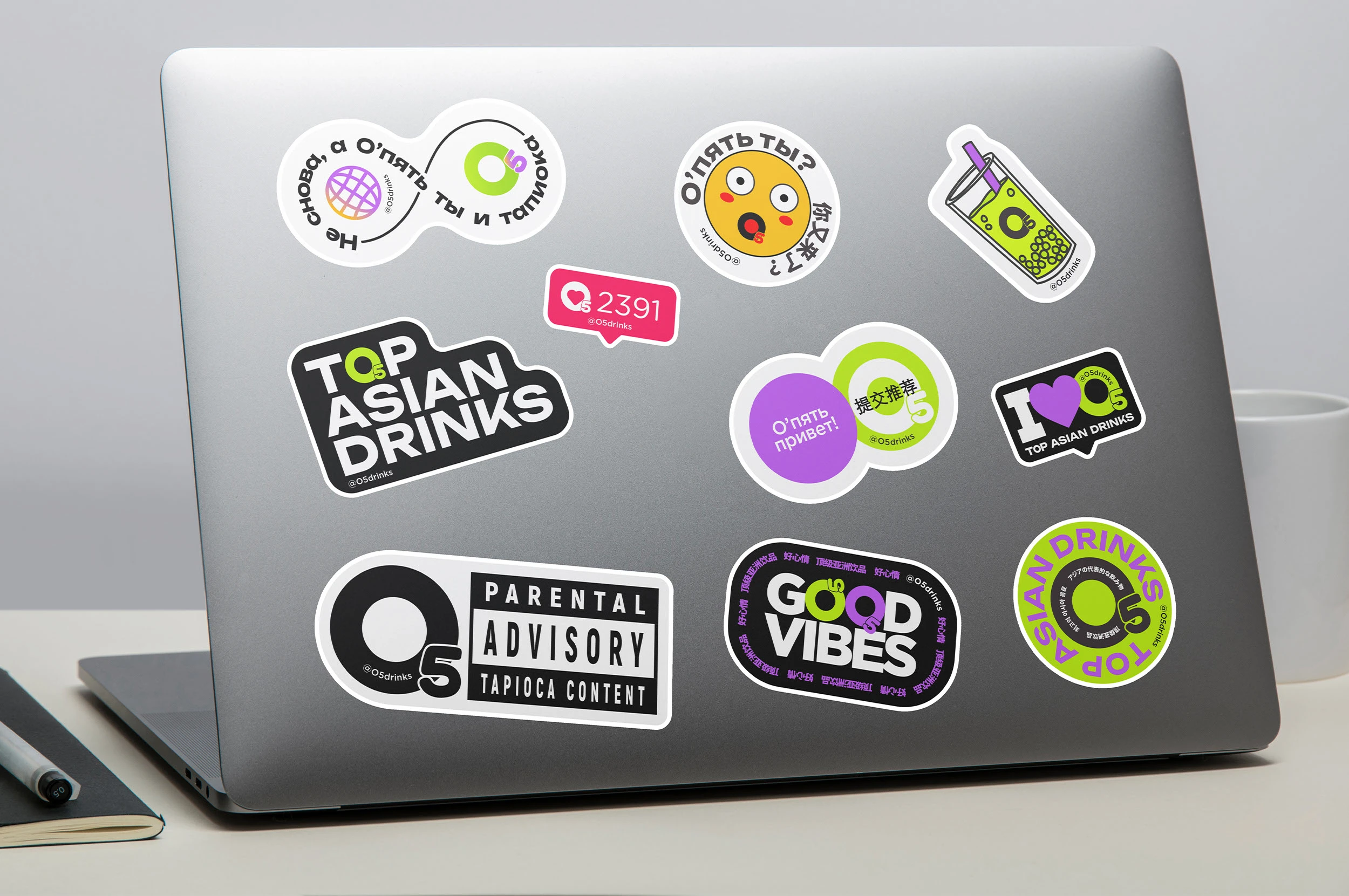 O5 / О'пять — Top asian drinks / Identity — Изображение №21 — Брендинг, Графика на Dprofile