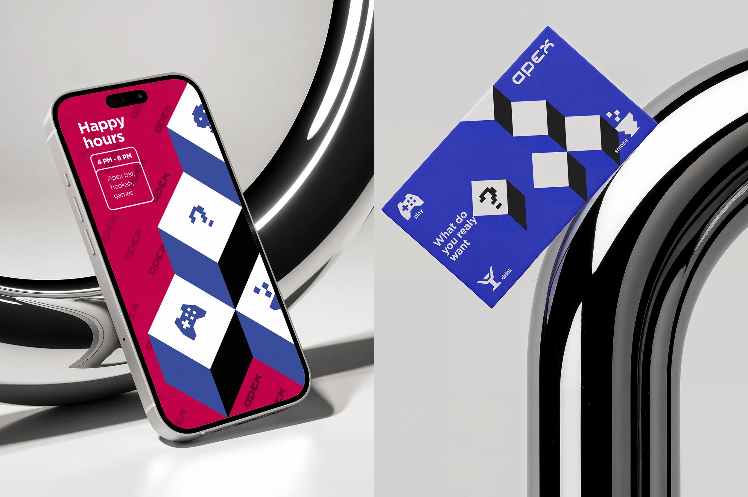 APEX bar Identity / Айдентика бара АПЕКС — Изображение №8 — Брендинг на Dprofile