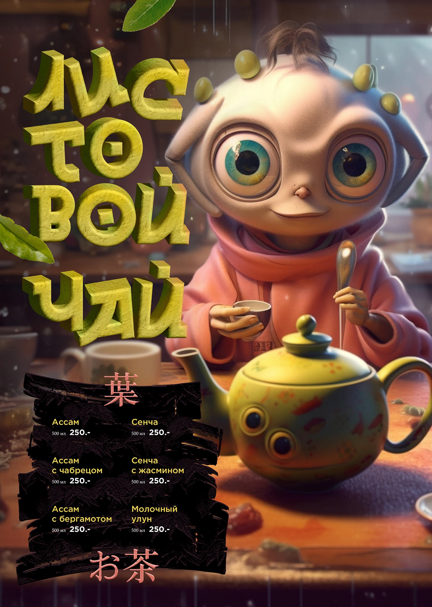 Дизайн карты бара для ОмНомНом в нейросети Midjourney — Изображение №3 — Иллюстрация, Графика на Dprofile