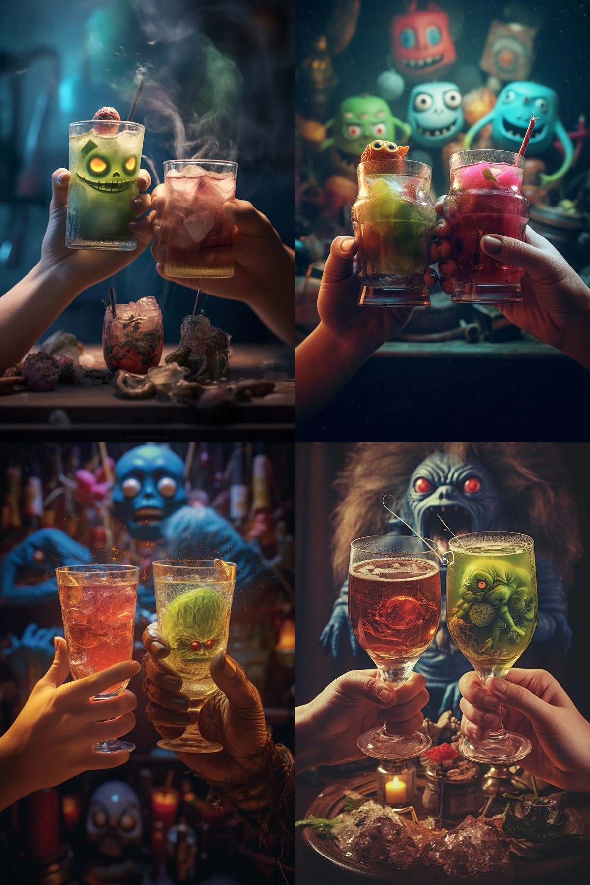 Дизайн карты бара для ОмНомНом в нейросети Midjourney — Изображение №10 — Иллюстрация, Графика на Dprofile