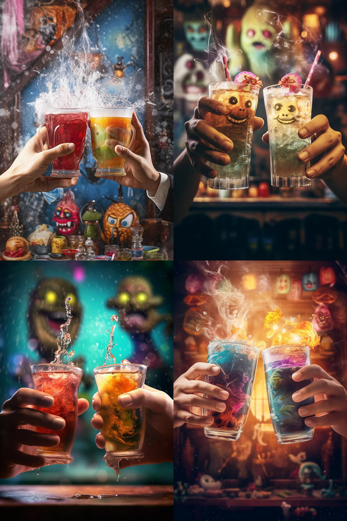 Дизайн карты бара для ОмНомНом в нейросети Midjourney — Изображение №11 — Иллюстрация, Графика на Dprofile