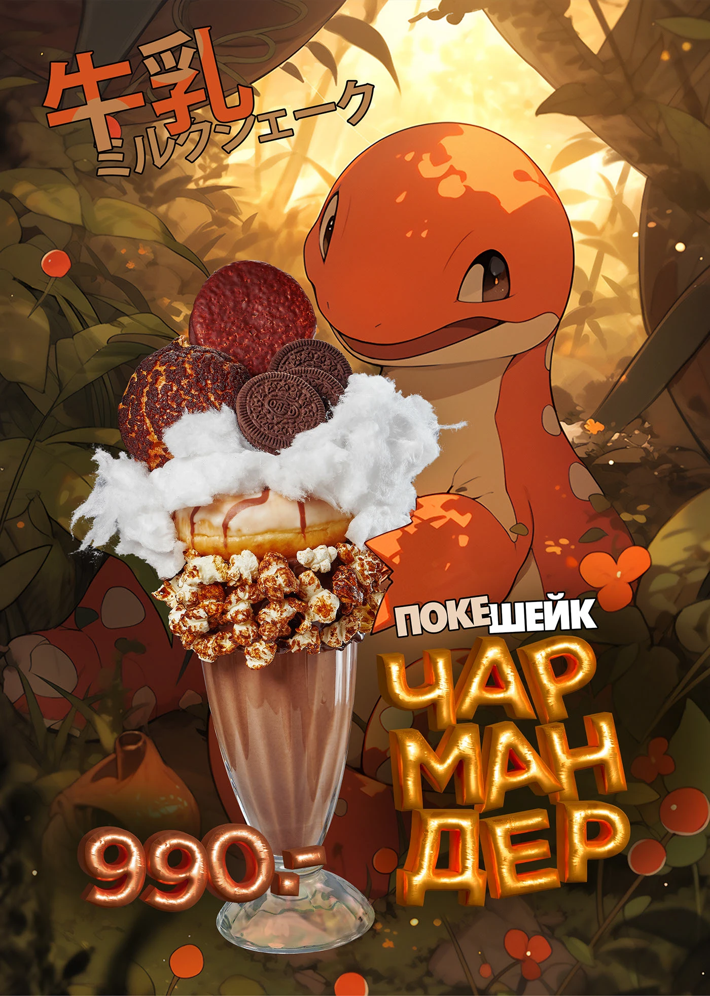 Дизайн карты бара для ОмНомНом в нейросети Midjourney — Изображение №15 — Иллюстрация, Графика на Dprofile