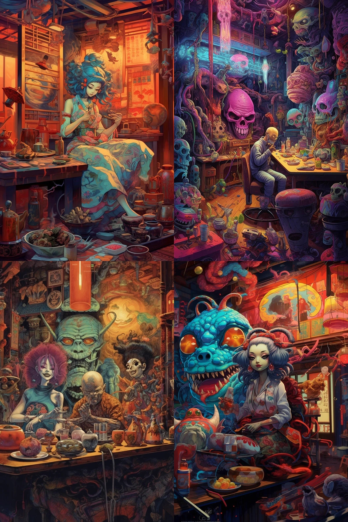 Дизайн карты бара для ОмНомНом в нейросети Midjourney — Изображение №9 — Иллюстрация, Графика на Dprofile