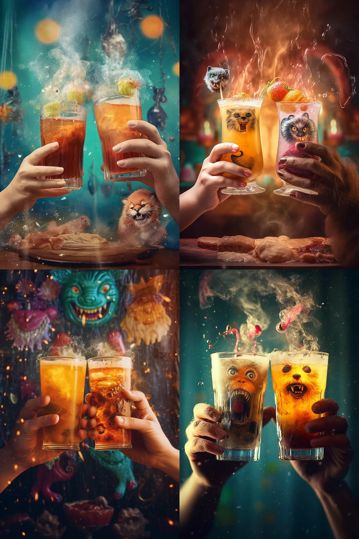 Дизайн карты бара для ОмНомНом в нейросети Midjourney — Изображение №12 — Иллюстрация, Графика на Dprofile