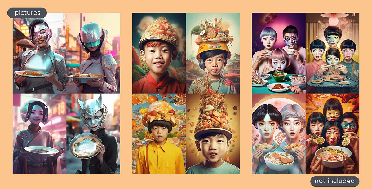 Дизайн меню для ОмНомНом в нейросети Midjourney — Изображение №6 — Графика на Dprofile