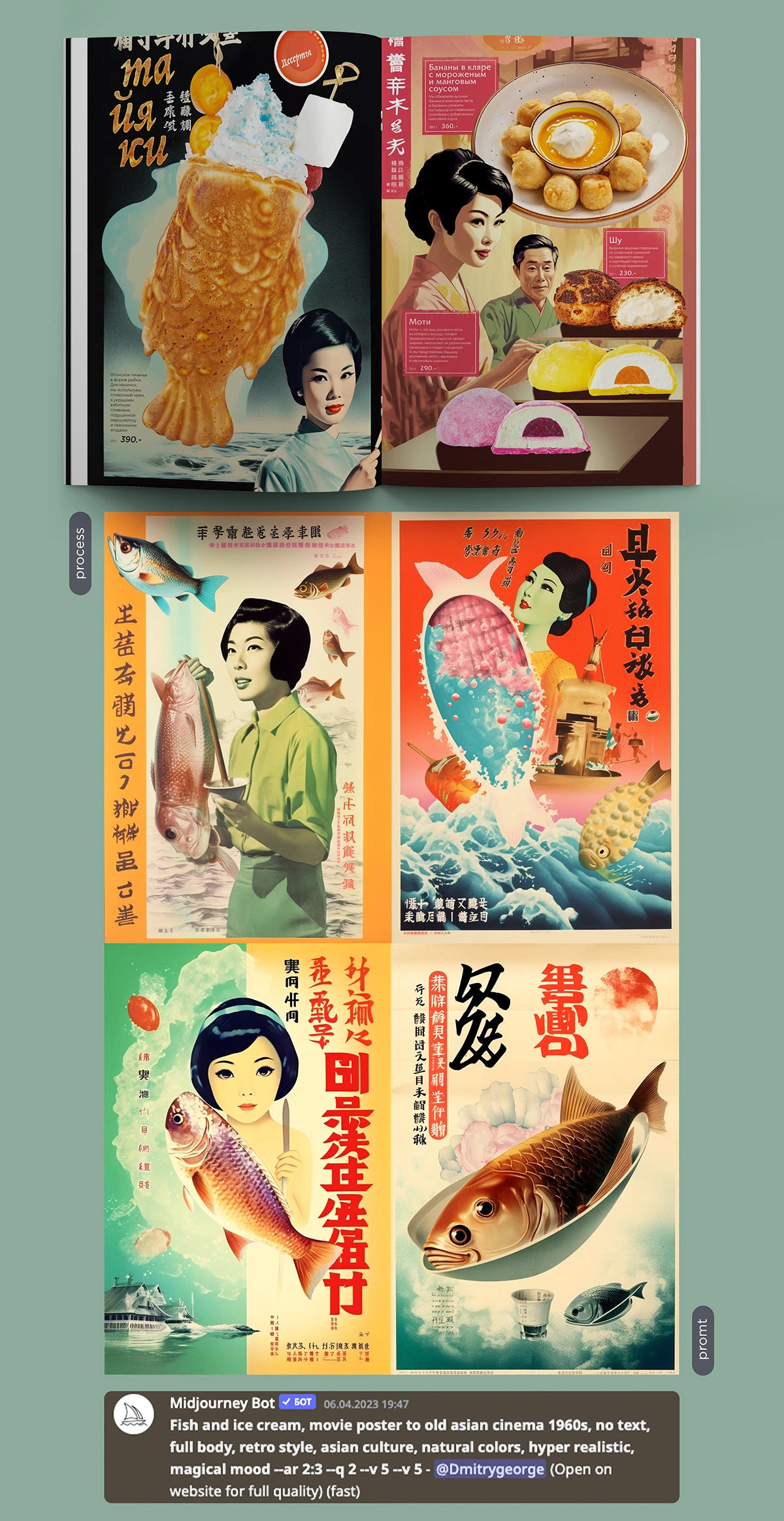 Дизайн меню для ОмНомНом в нейросети Midjourney — Изображение №18 — Графика на Dprofile