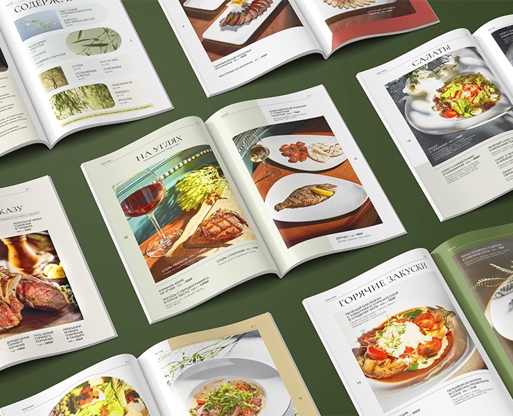 Фотосессия блюд и дизайн меню для ресторана "Вартазия" — Графика, Маркетинг на Dprofile