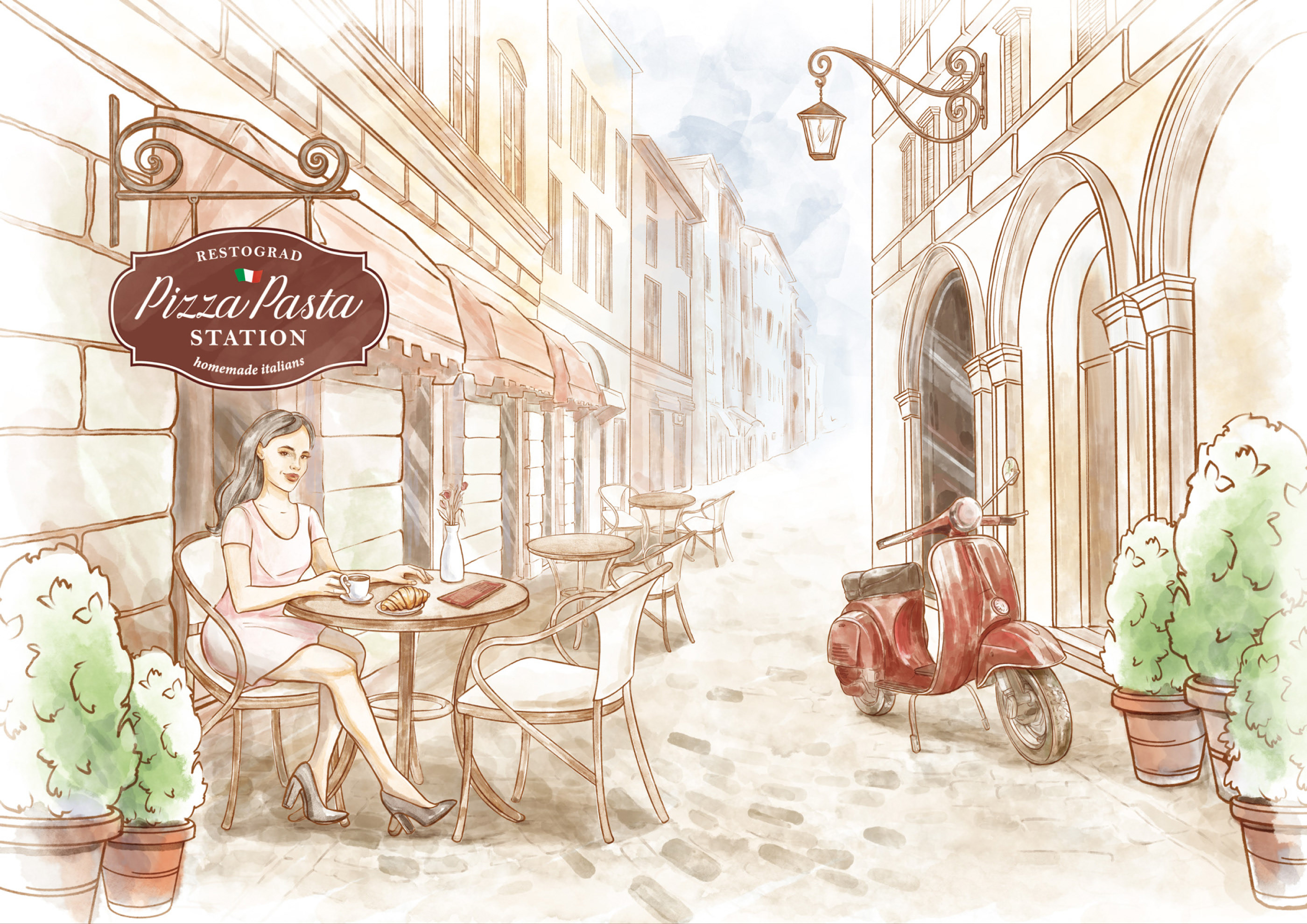 Pizza Pasta — Изображение №11 — Брендинг, Графика на Dprofile