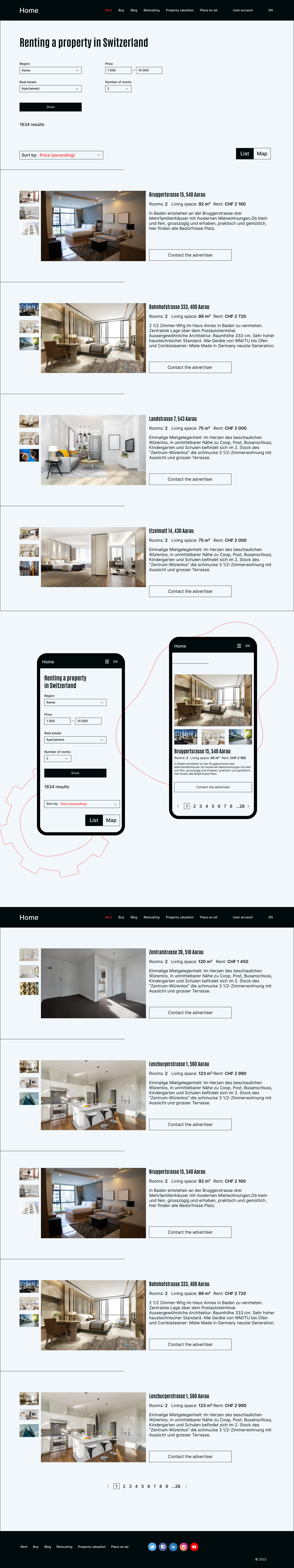 Дизайн сайта для недвижимости — Изображение №4 — Интерфейсы на Dprofile