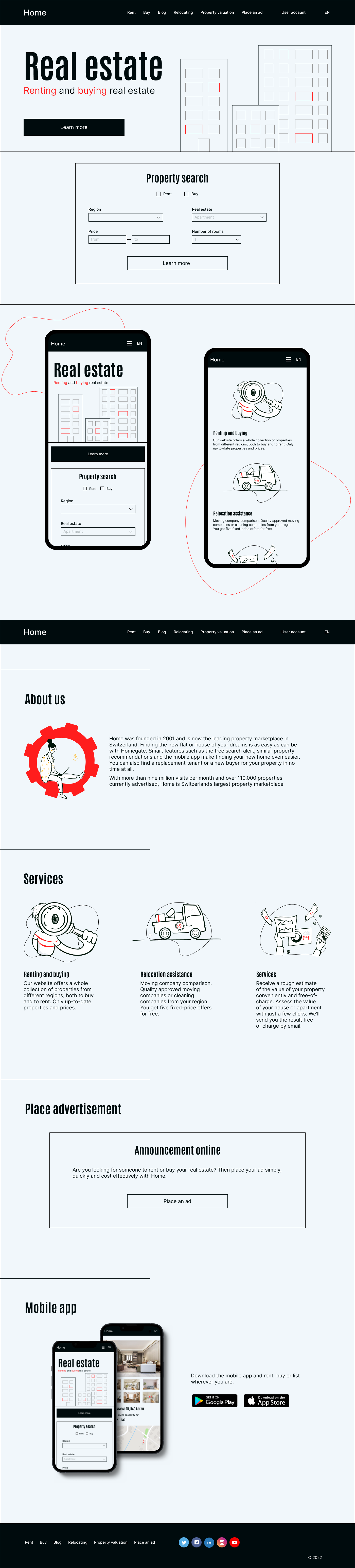 Дизайн сайта для недвижимости — Изображение №3 — Интерфейсы на Dprofile