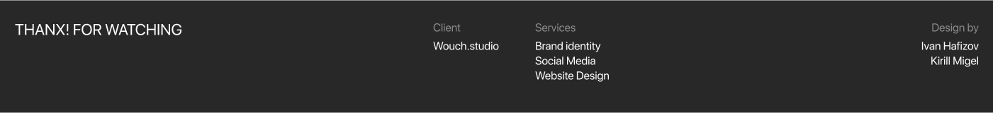 Wouch studio brand identity — Изображение №22 — Брендинг на Dprofile