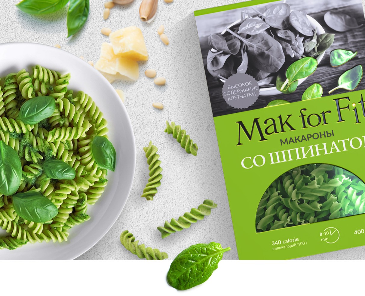 Брендинг и дизайн упаковки макарон Mak forFit — Брендинг на Dprofile