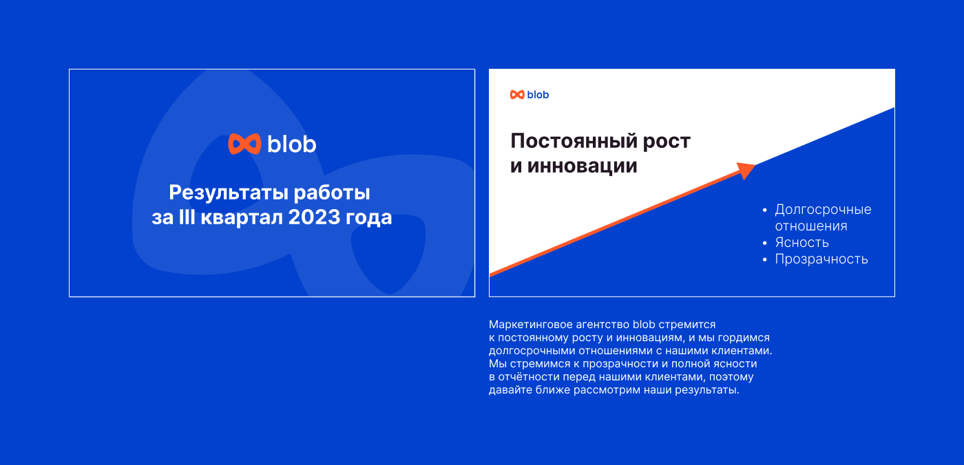 Презентация для маркетингового агентства Blob — Изображение №5 — Брендинг на Dprofile