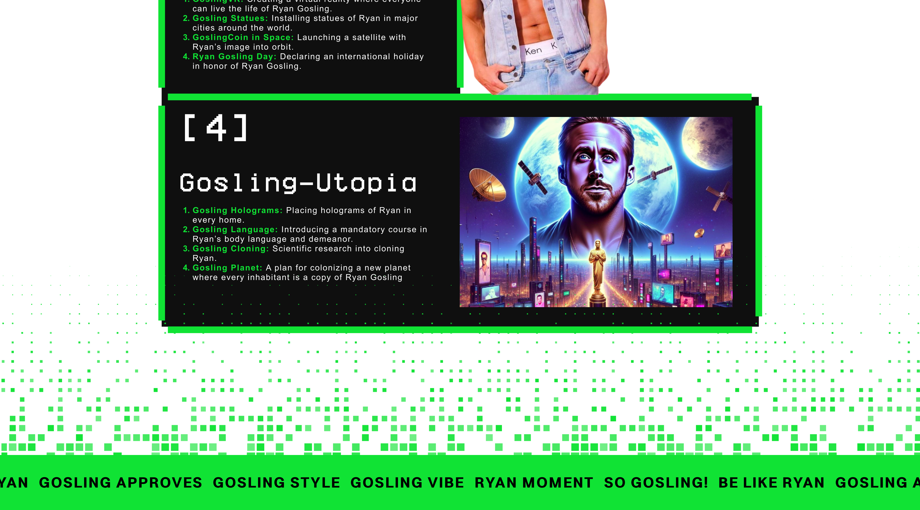RYAN GOSLING | MEME TOKEN — Изображение №7 — Интерфейсы, Анимация на Dprofile