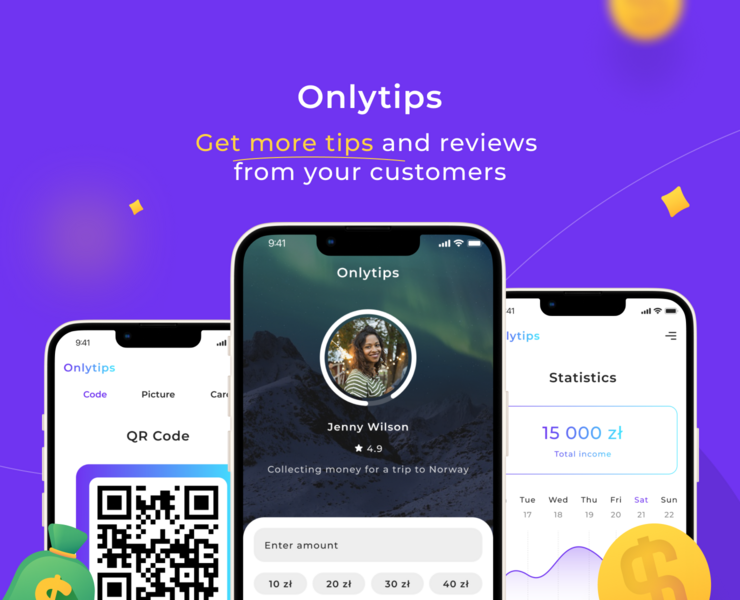 Onlytips - Cashless Tip App | Fintech на Dprofile