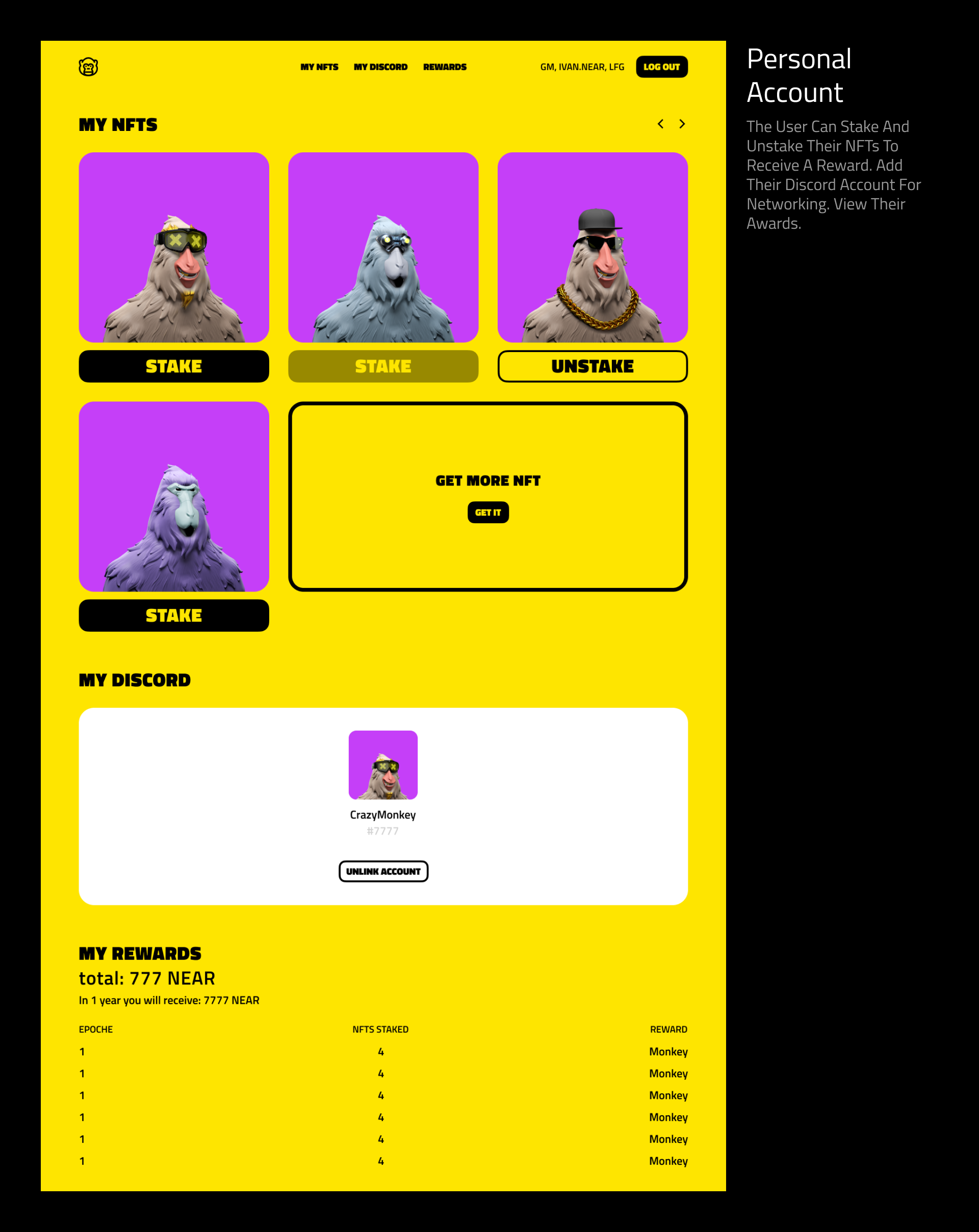 PIONEARS - NFT Collection — Изображение №5 — Интерфейсы на Dprofile