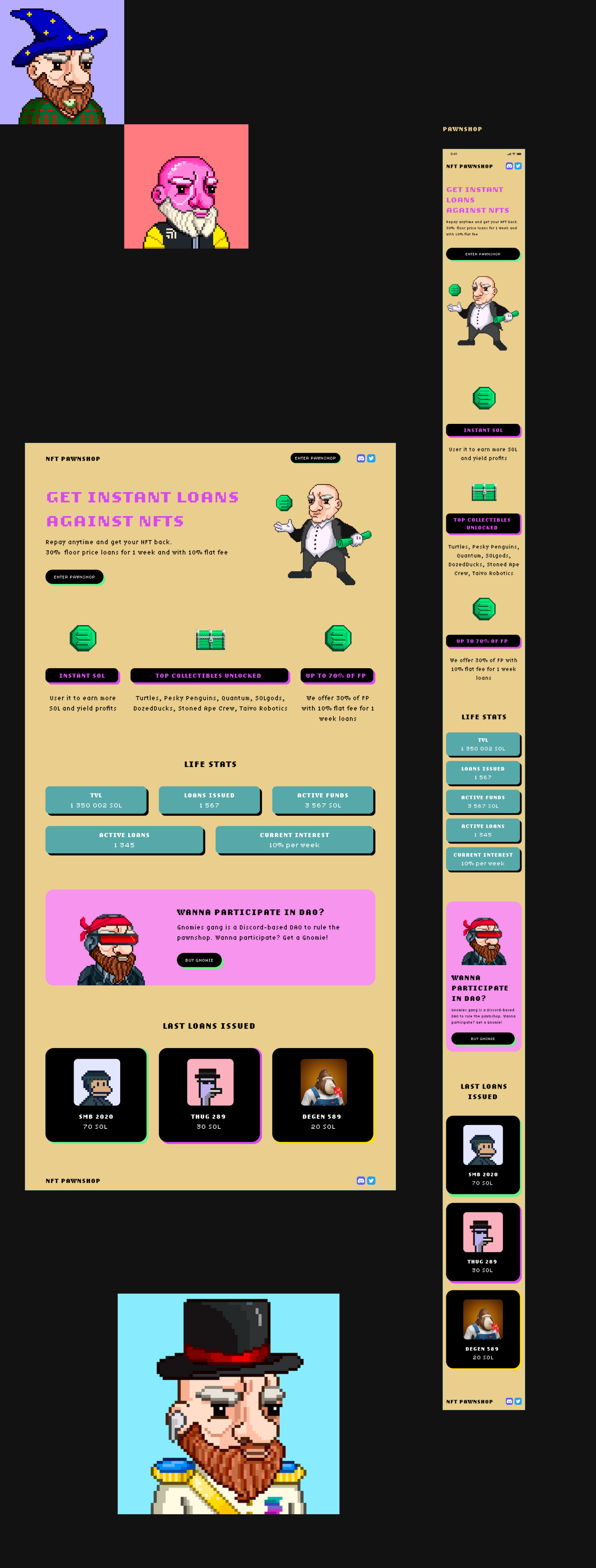 Paswnshop Gnomies - NFT Collection — Изображение №5 — Интерфейсы на Dprofile