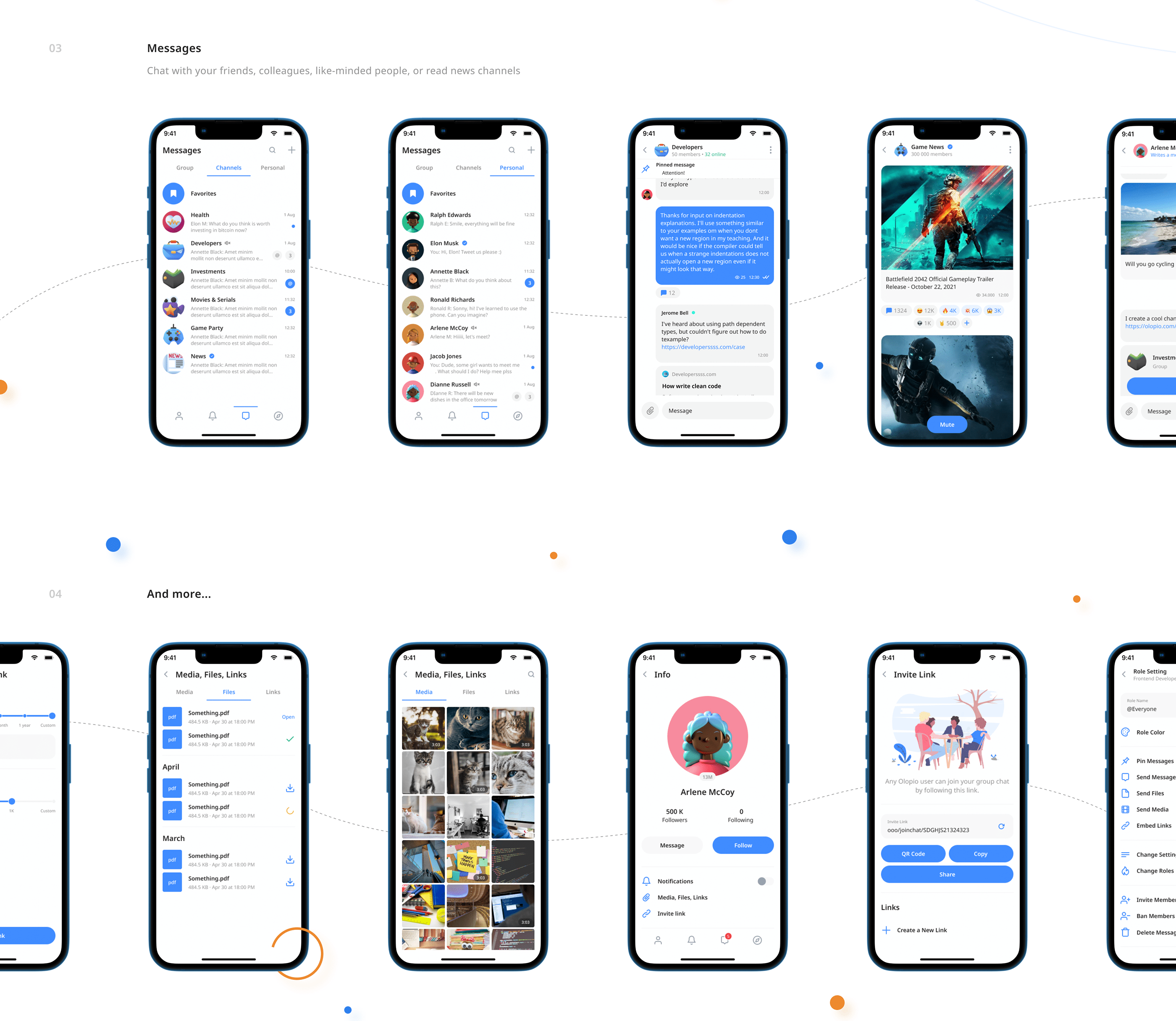 Olopio - Social Network for Community — Изображение №9 — Интерфейсы на Dprofile