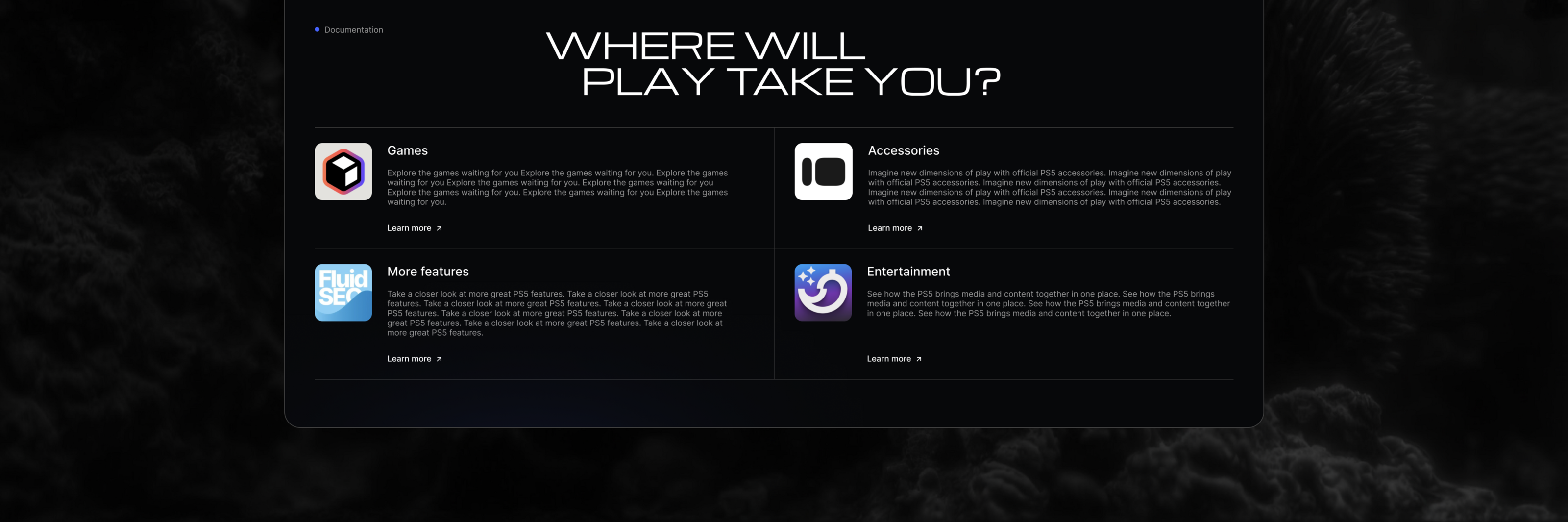 Landing Page Sony Playstation 5 — Изображение №10 — Интерфейсы на Dprofile