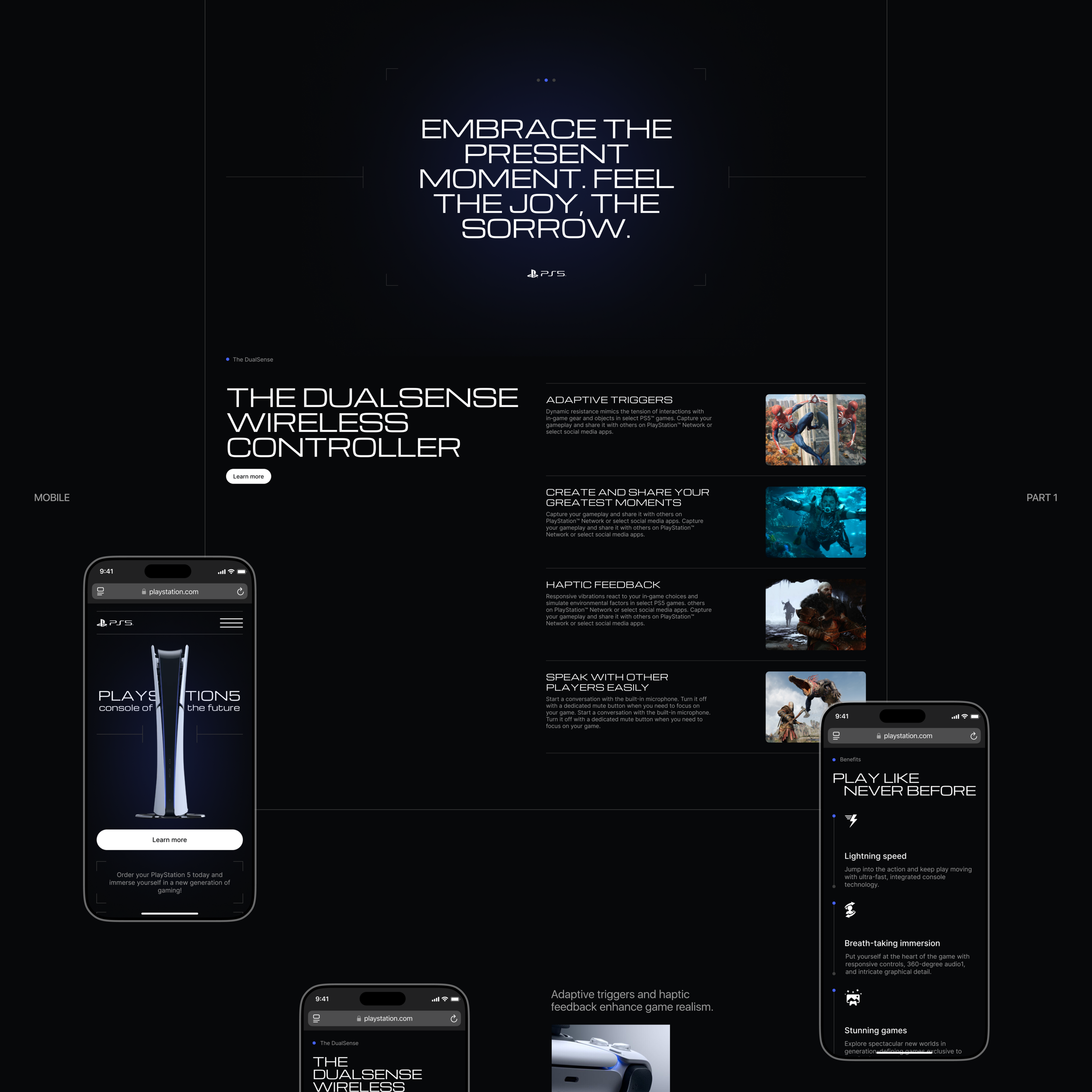 Landing Page Sony Playstation 5 — Изображение №5 — Интерфейсы на Dprofile