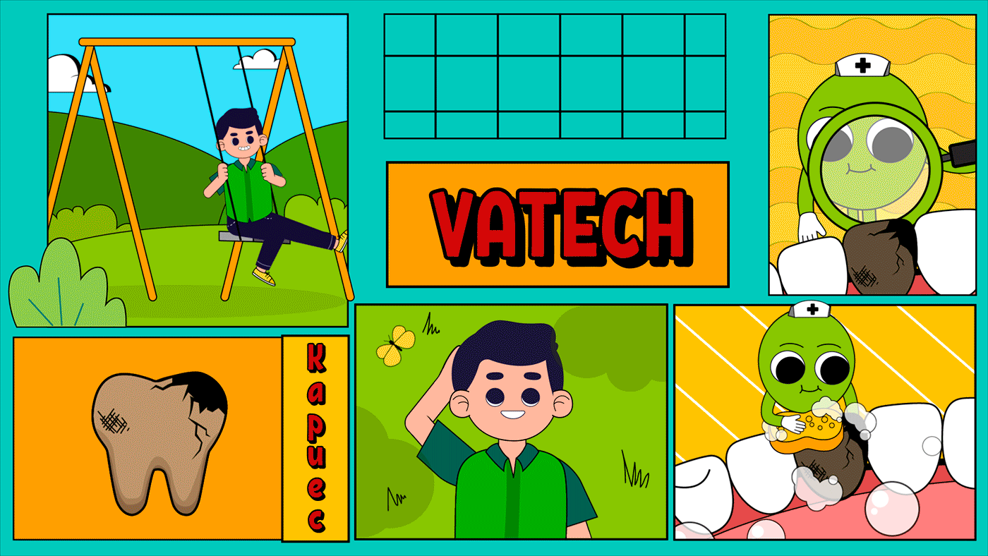Анимационный проект для Vatech | 2D Анимация — Изображение №1 — Иллюстрация, Анимация на Dprofile