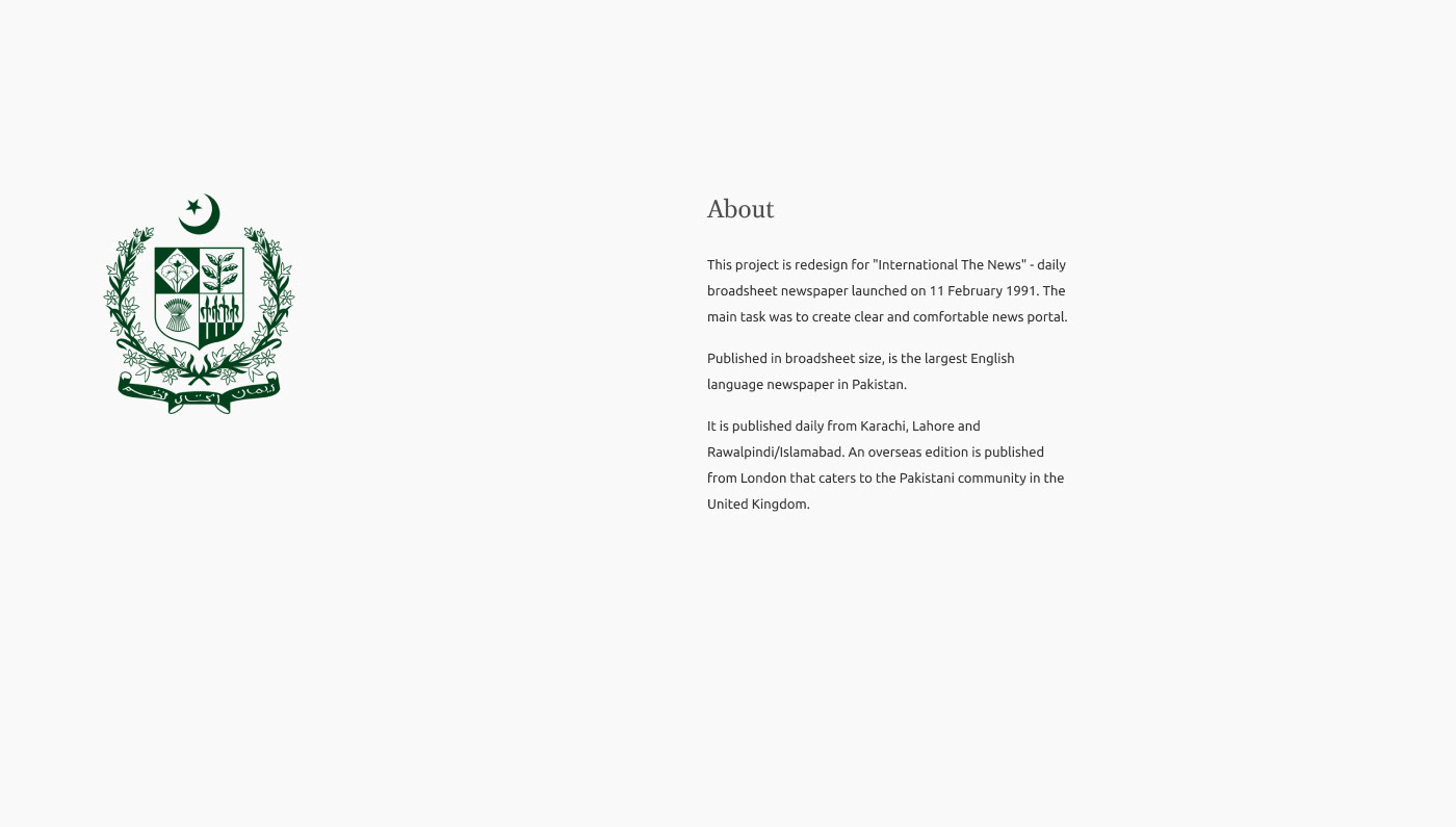 The News International — Изображение №2 — Интерфейсы на Dprofile