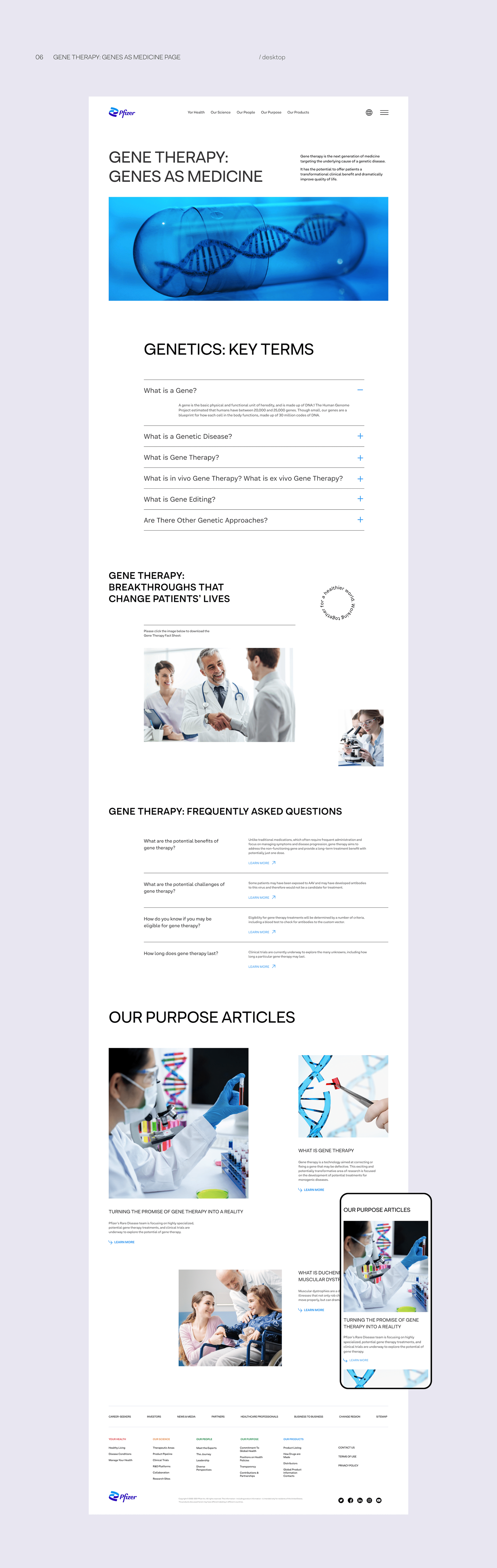 Pfizer — website redesign — Изображение №8 — Интерфейсы на Dprofile