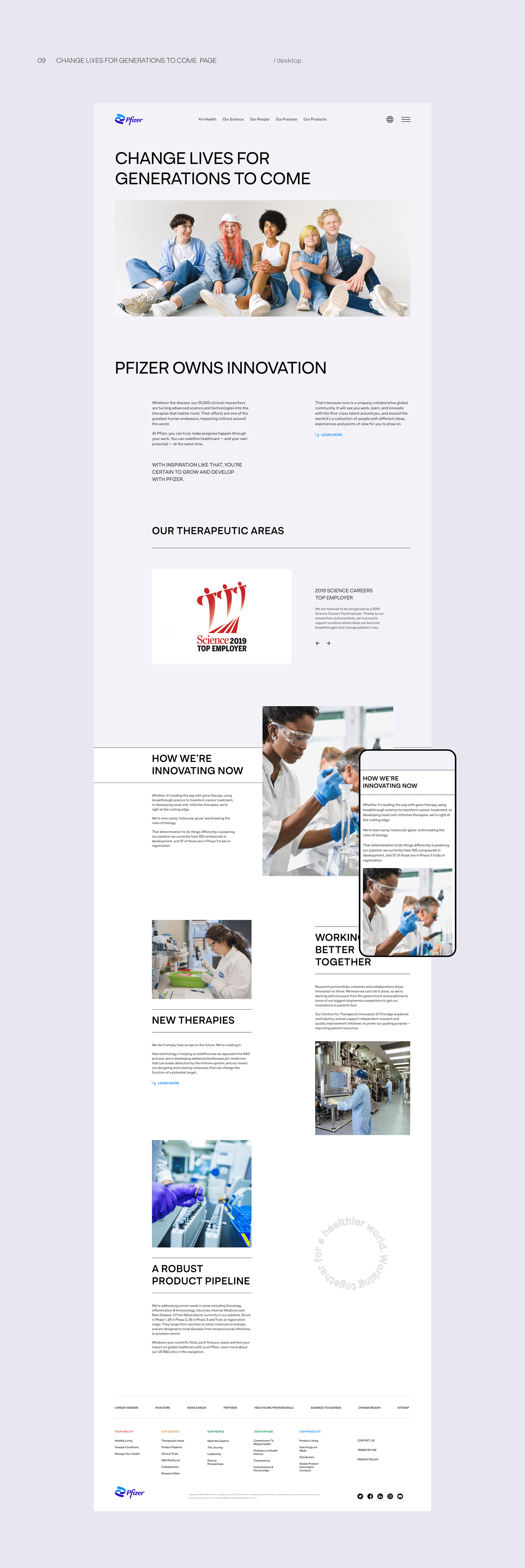 Pfizer — website redesign — Изображение №13 — Интерфейсы на Dprofile
