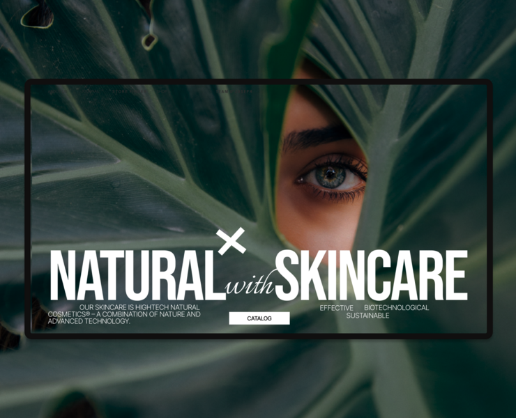 E-COMMERCE. NATURAL SKINCARE на Dprofile
