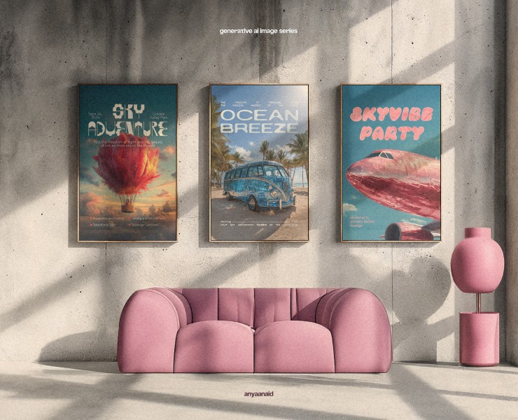 GENERATIVE AI IMAGE SERIES | SERIES OF POSTERS | ПОСТЕРЫ на Dprofile