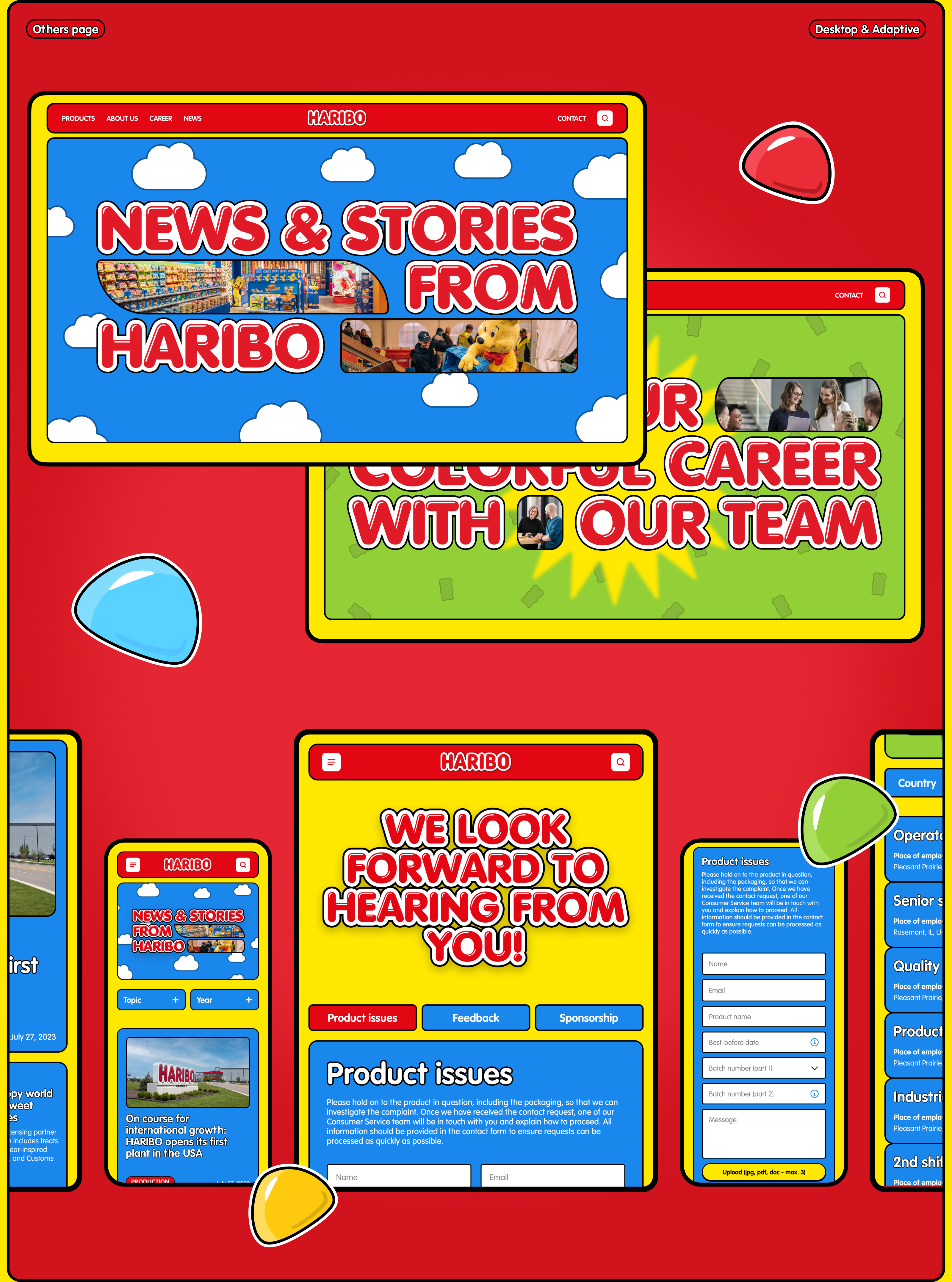 Haribo | Corporate website — Изображение №10 — Интерфейсы, Графика на Dprofile