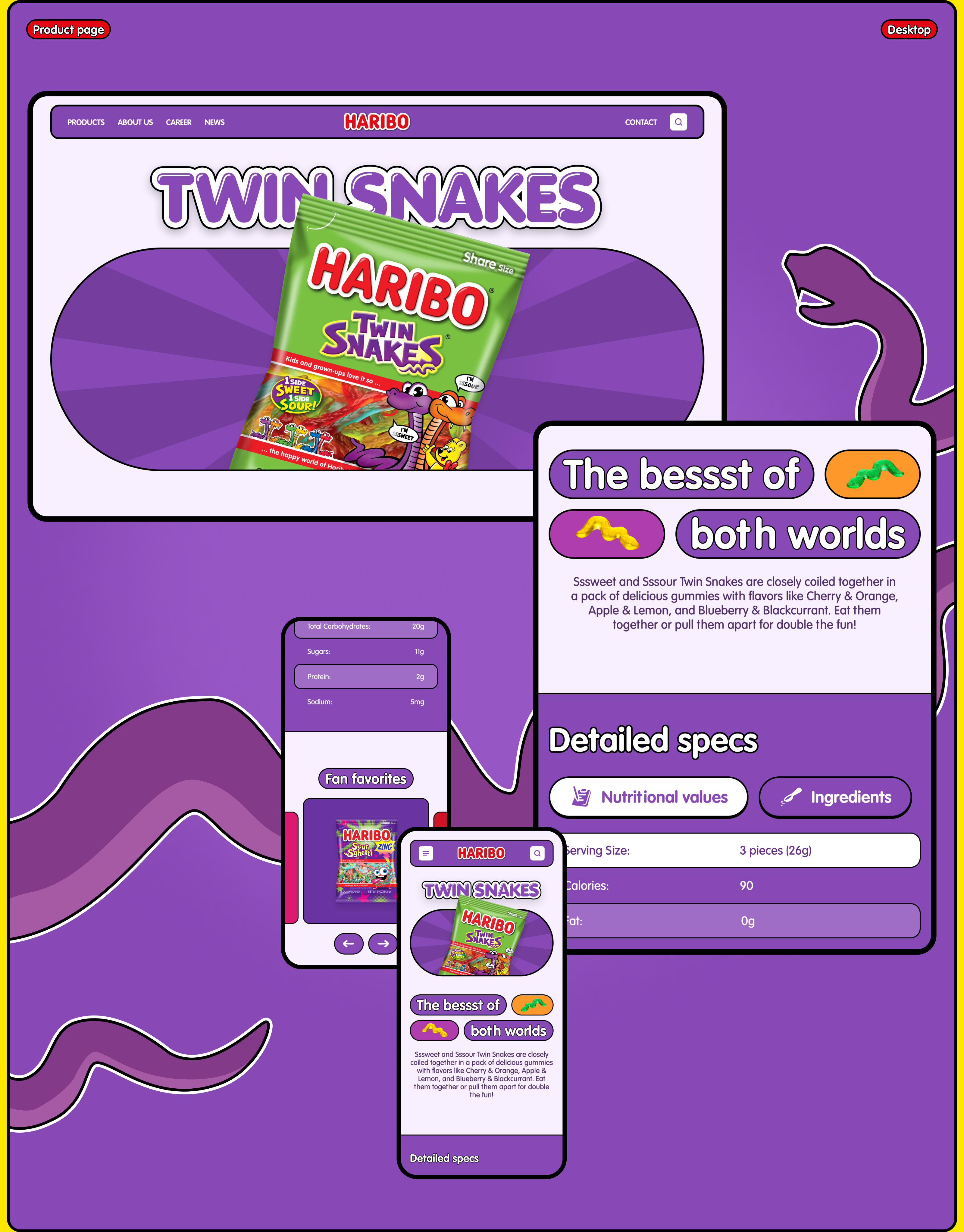 Haribo | Corporate website — Изображение №4 — Интерфейсы, Графика на Dprofile