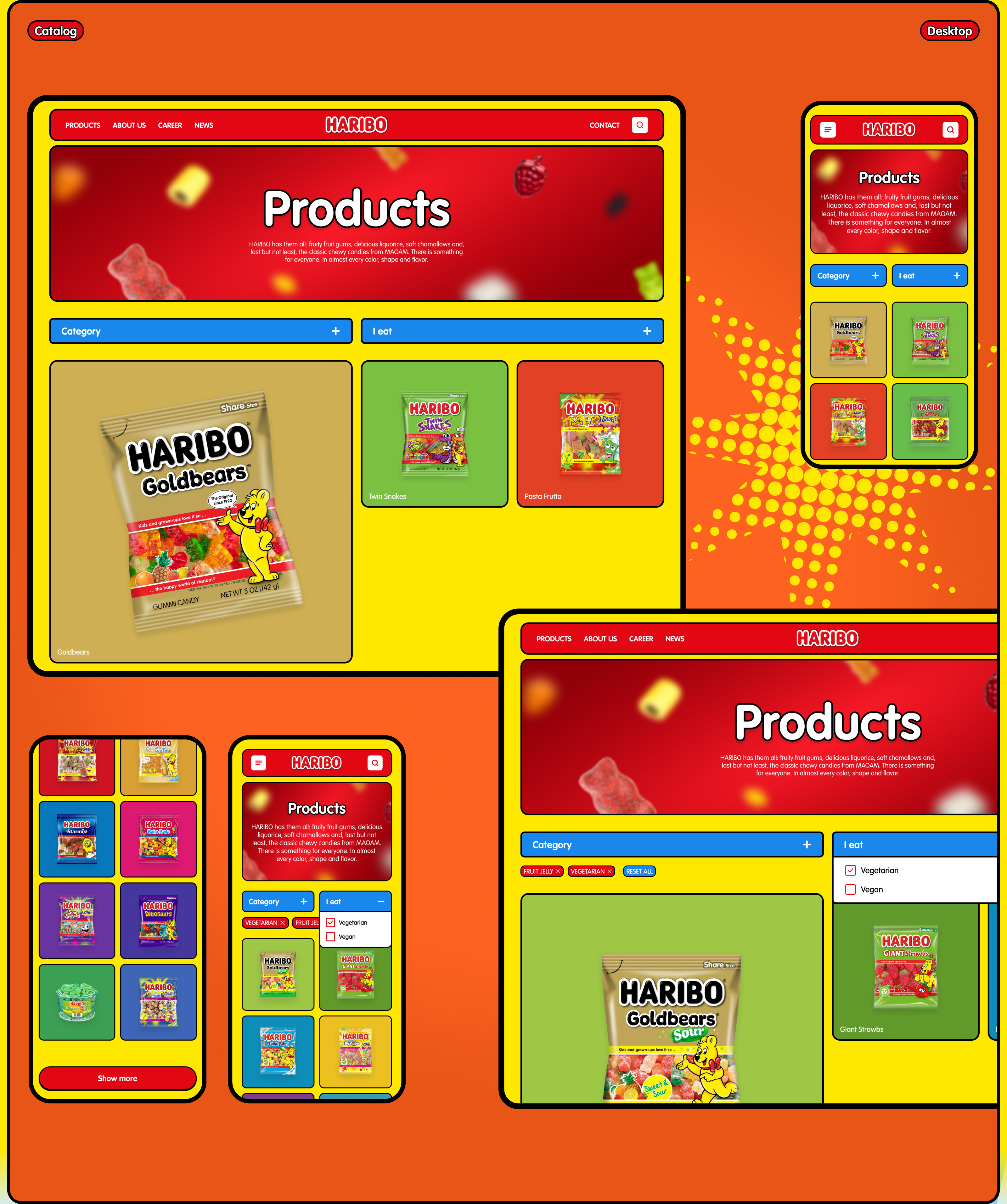 Haribo | Corporate website — Изображение №6 — Интерфейсы, Графика на Dprofile
