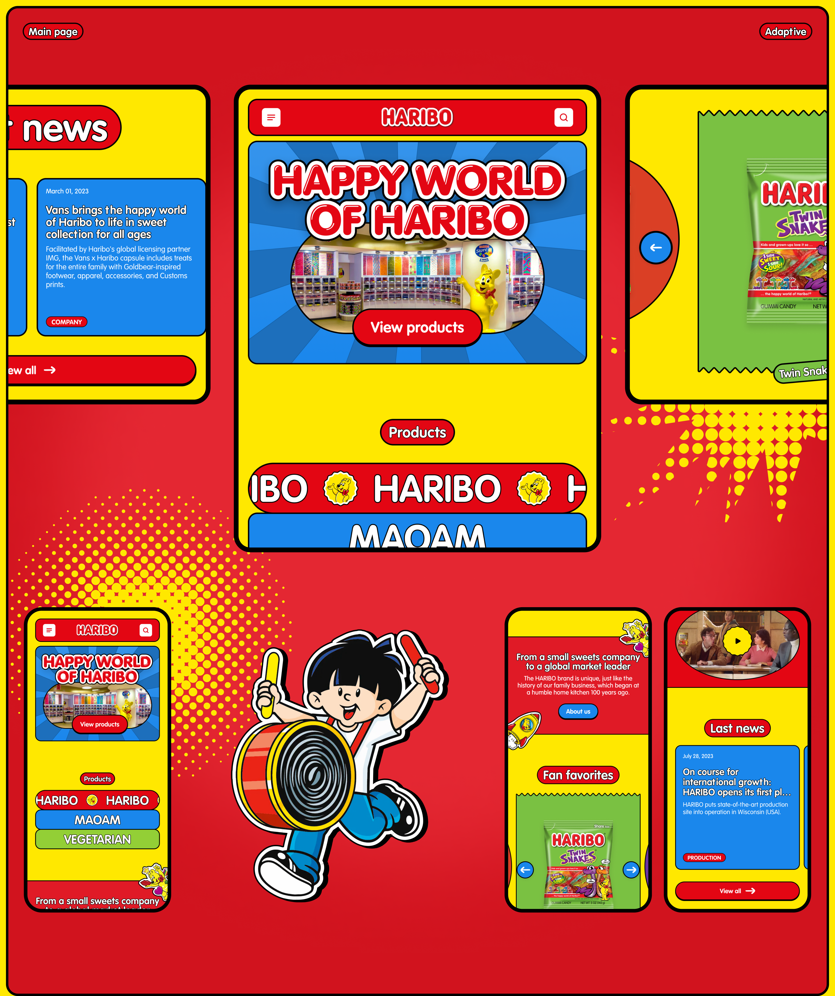 Haribo | Corporate website — Изображение №2 — Интерфейсы, Графика на Dprofile