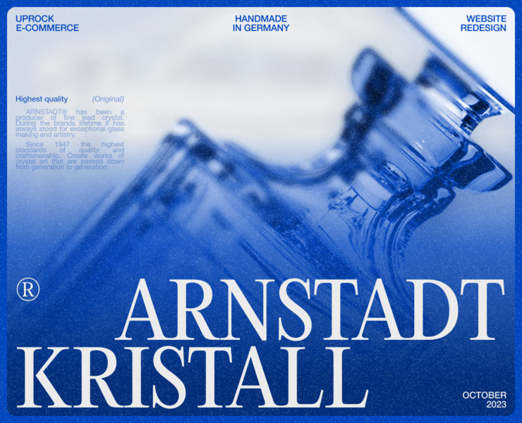 Arnstadt Kristall | E-commerce — Интерфейсы на Dprofile
