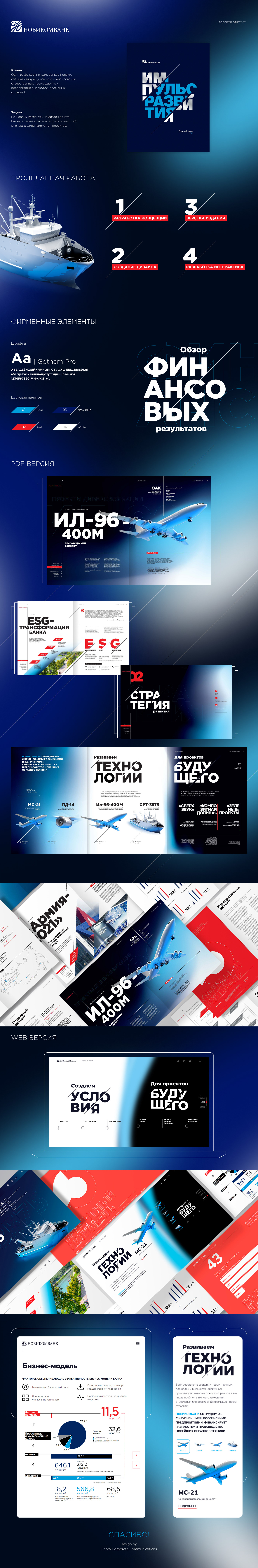 Годовой отчет '21 для НОВИКОМБАНК — Изображение №1 — Графика на Dprofile