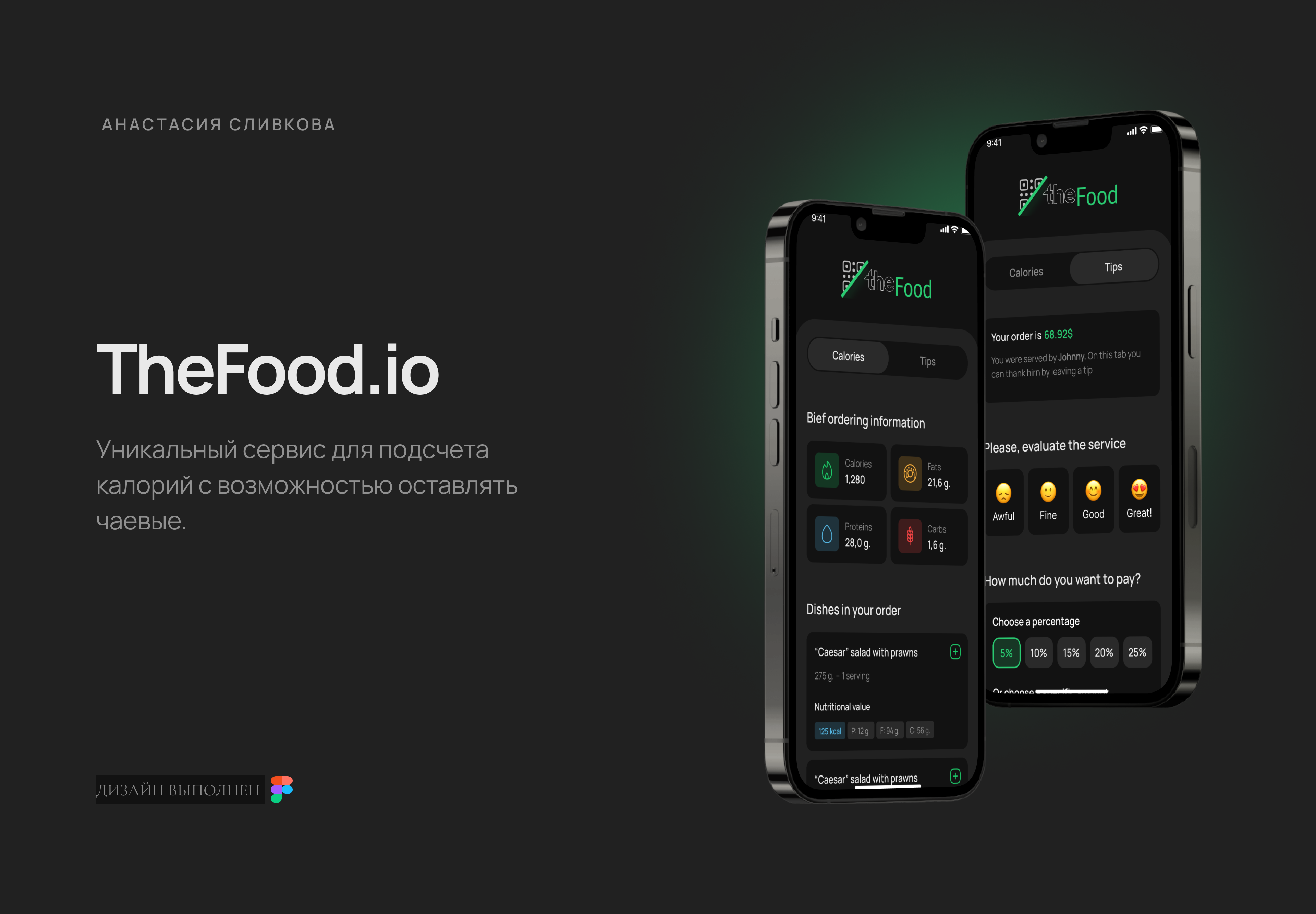 Дизайн мобильного приложения/ TneFood.io — Изображение №1 — Интерфейсы на Dprofile