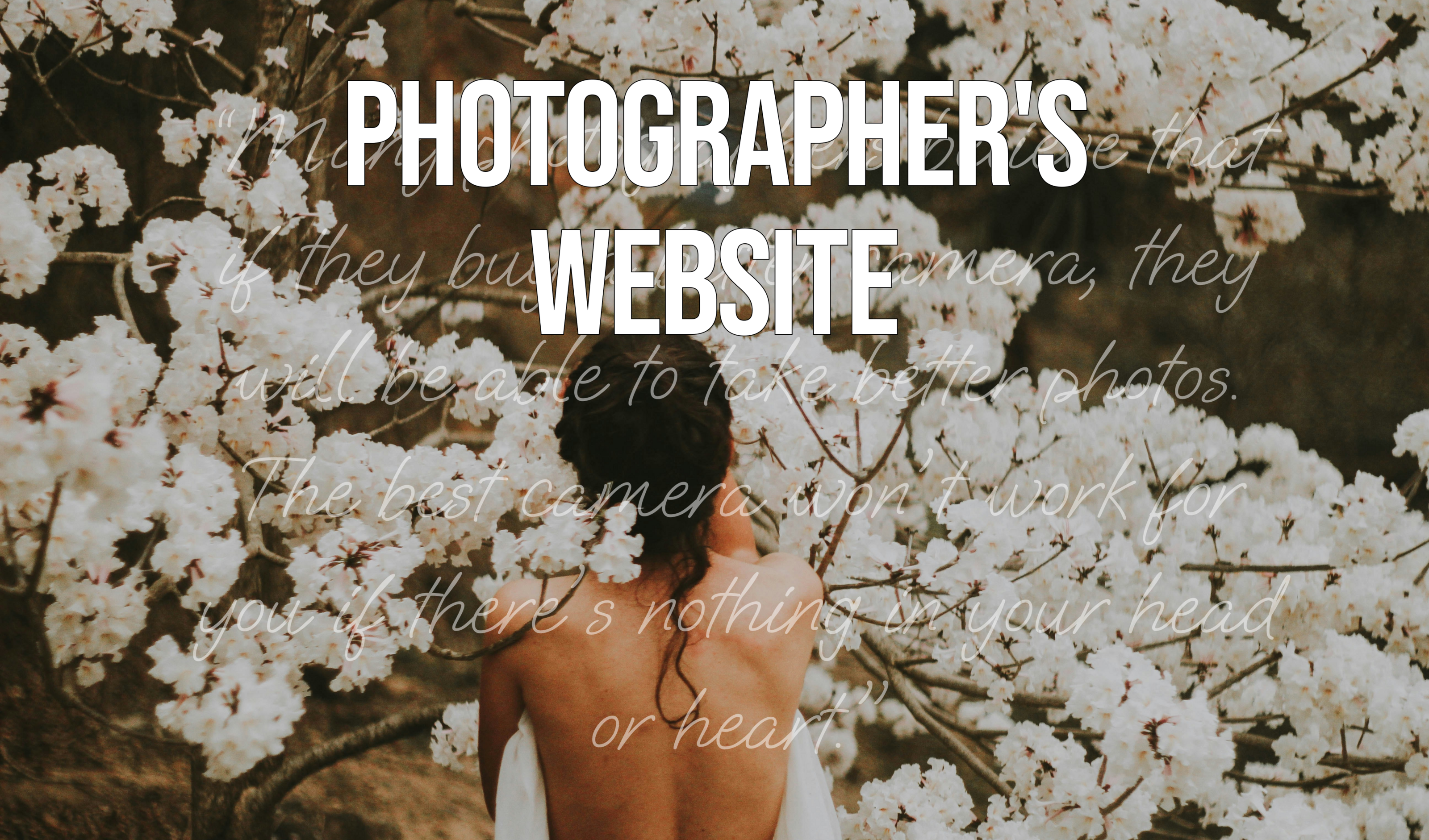 Сайт для фотографа/Website for photographer — Изображение №1 — Интерфейсы, Маркетинг на Dprofile