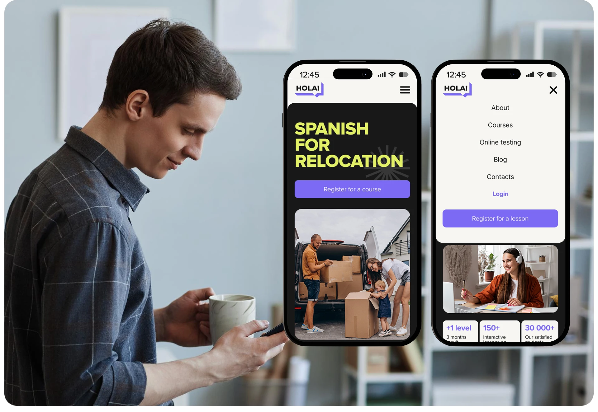 Spanish online courses | Corporate website — Изображение №12 — Интерфейсы на Dprofile
