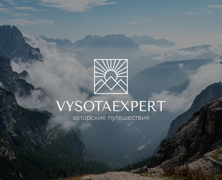 Логотип компании VYSOTAEXPERT — Брендинг на Dprofile