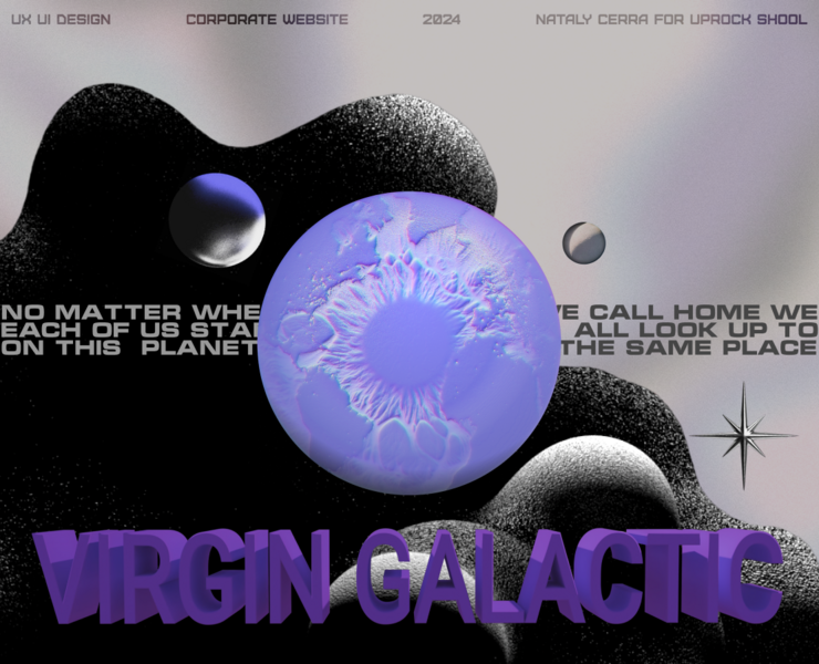 Virgin Galactic | corporate website | redesign — Интерфейсы, Брендинг на Dprofile