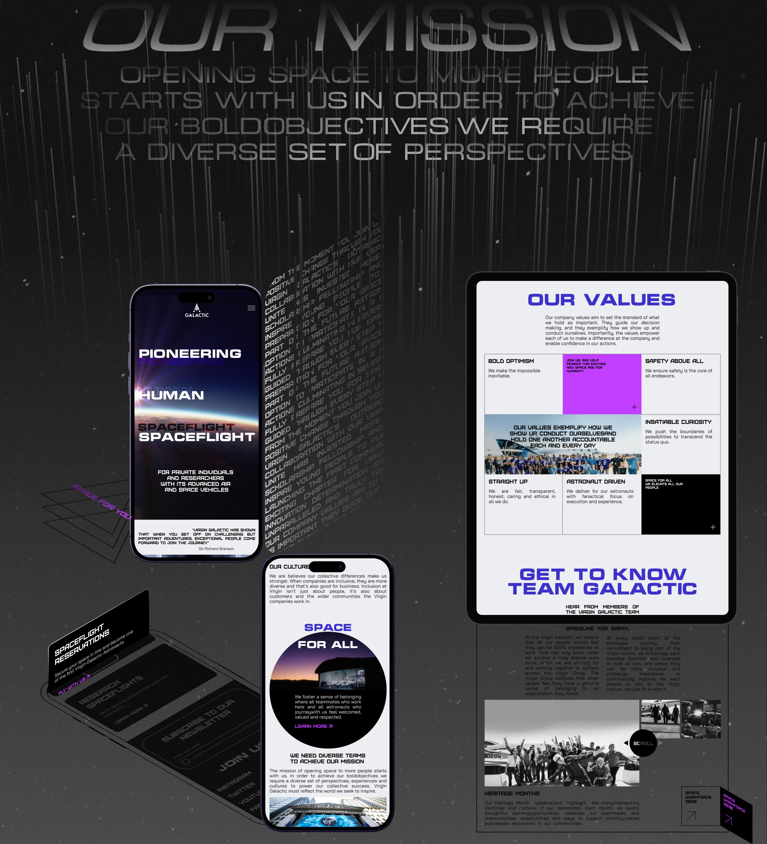 Virgin Galactic | corporate website | redesign — Изображение №5 — Интерфейсы, Брендинг на Dprofile